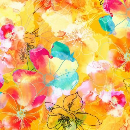 Artful Blooms- Florals Canary