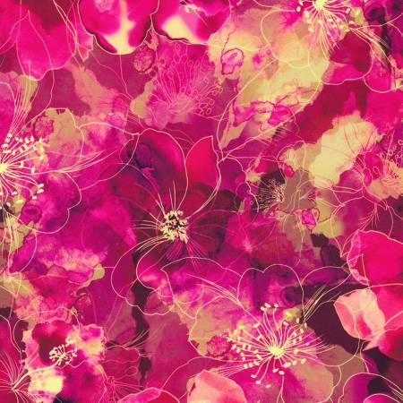 Artful Blooms- Florals Fuchsia