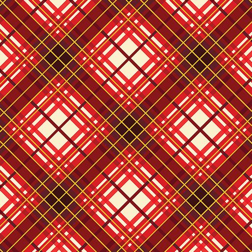 Christmas Musical- Holiday Plaid Red