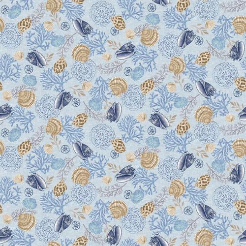 Cobalt Seas- Spaced Shells Light Blue