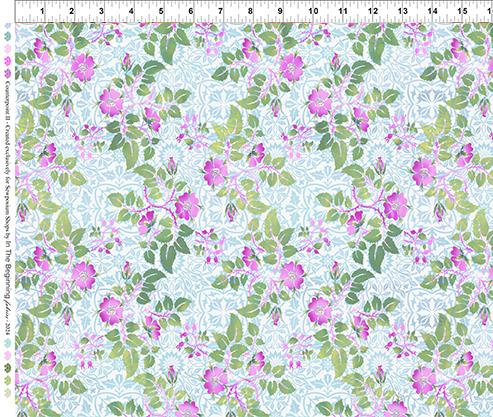 Counterpoint 2- Floral Vine White