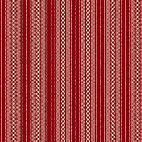 Garnets & Gingham- Textured Stripe