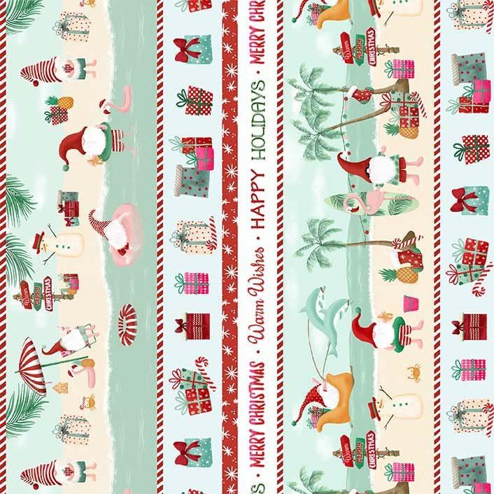 Holiday Gnomes- Beach Lover Gnomes Border