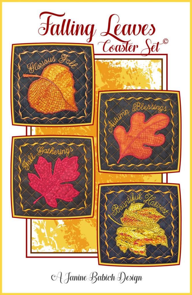 Janine Babich Designs- Falling Leaves Coasters