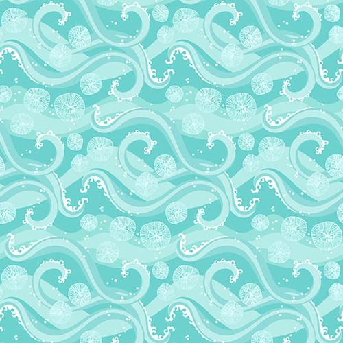 Mermaid Tails- Light Blue Waves