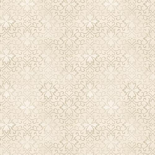 Purely Neutral- Floral with Scroll Ivory