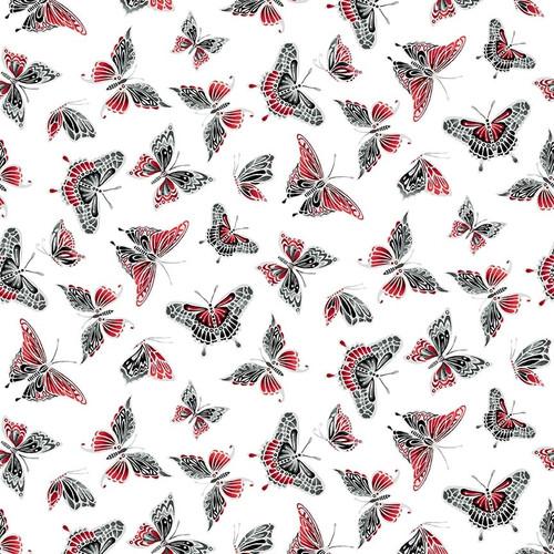 Scarlet Days & Nights- Butterflies White