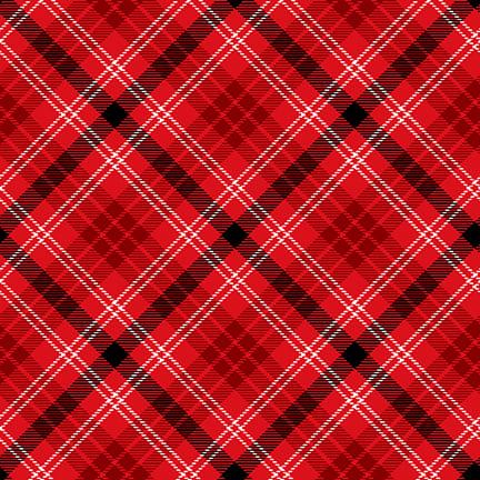 Snow Crew- Bais Large Plaid - Red