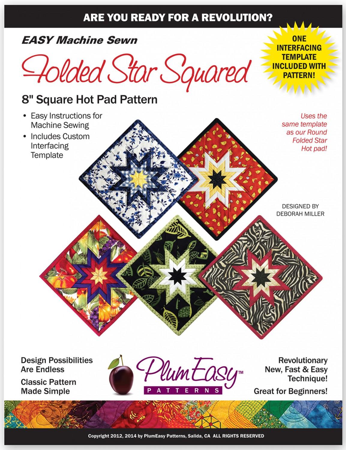 Square Folded Star Hot Pad