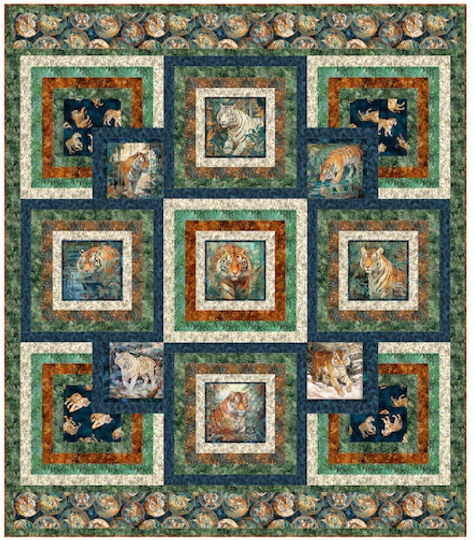 Steps of the Tiger Quilt Pattern