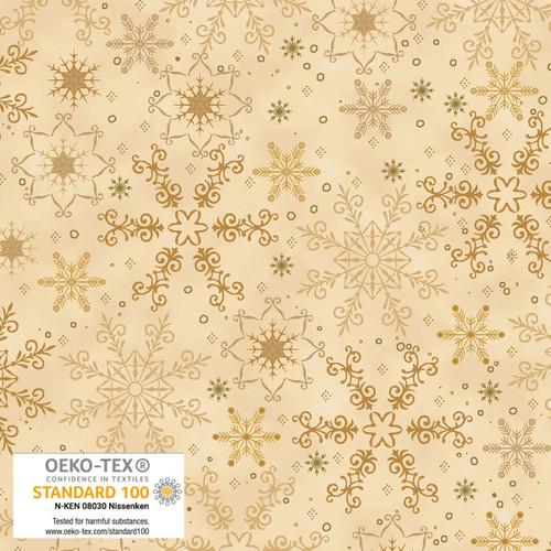 We Love Christmas- Large Snowflakes Gold