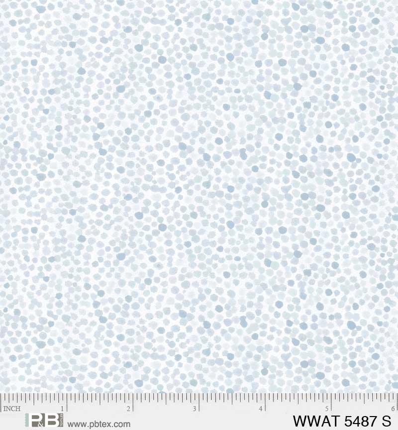 Wild Waters- Mosaic Dot Pale Blue