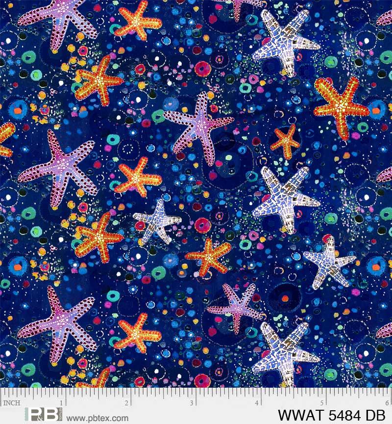 Wild Waters- Starfish Dark Blue