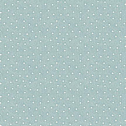 Winter In Snowtown- Small Geo Dots - Blue